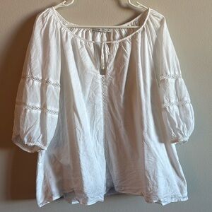 White A&F Blouse
